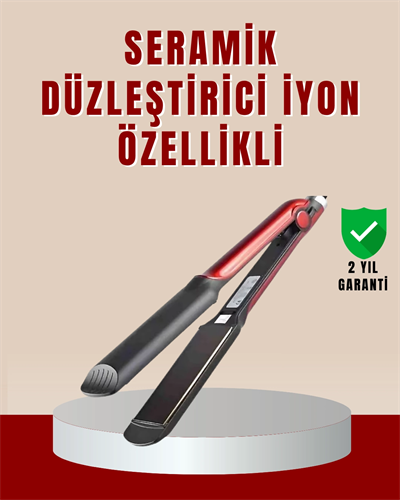 Profesyonel Saç Düzleştirici – 360° Döner Kablo ve Kompakt Tasarım