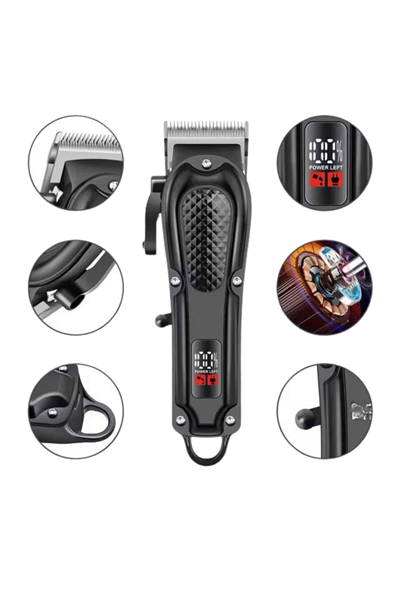 Profesyonel Saç Kesme Aleti Dijital Saç Sakal Tıraş Makinesi Uzun Ömürlü