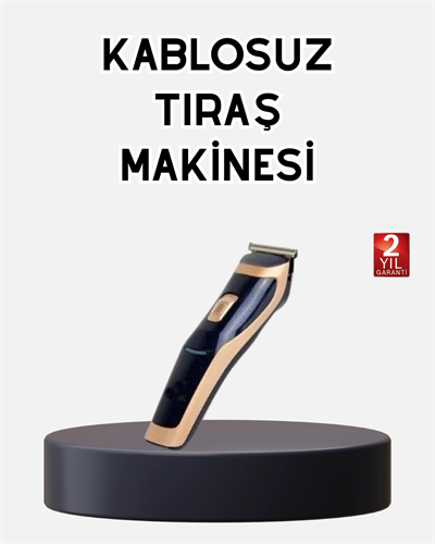 Profesyonel Şarjlı Saç ve Sakal Kesme Makinesi – Unisex, 12 mm Ayarlanabilir Başlık