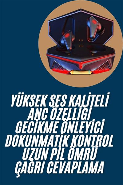 Profesyonel TWS Işıklı Kablosuz Bluetooth Kulaklık Oyuncu Kulaklığı Yeni Nesil
