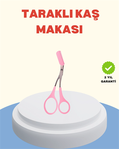 Profesyonel Taraklı Kaş Makası – Evde ve Salon Kullanımına Uygun