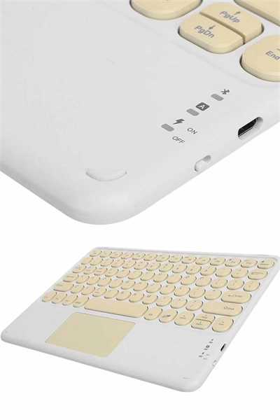 Profesyonel Wifi Q Klavye Bluetooth Klavye Touchpad 10.8 Inç