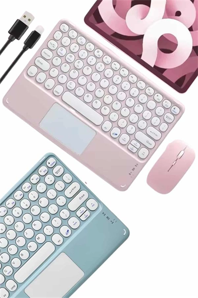 Profesyonel Wifi Q Klavye Bluetooth Klavye Touchpad 10.8 Inç Yeni Nesil
