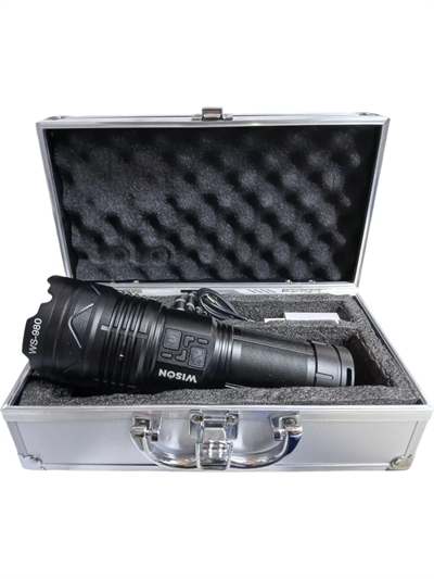 Profesyonel Zoomlu El Feneri | 60w – 7000 Lümen – 13.200 Mah – Type‑c – Metal Gövde Bx40