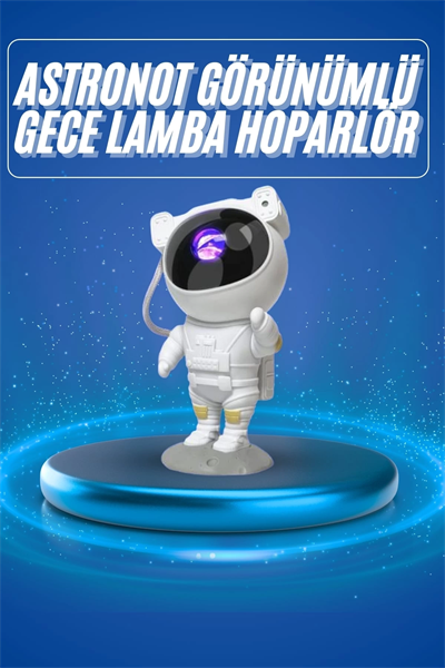Projeksiyon Astronot Lamba Speaker Sevimli Astronot Bluetooth Hoparlör