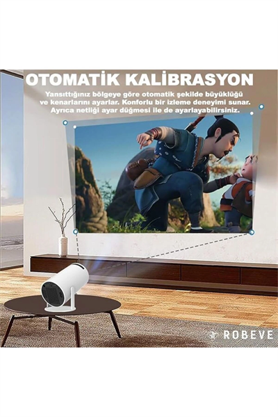 Projeksiyon Cihazı - Renk: Beyaz, Çözünürlük Teknolojisi: HD, Çözünürlük: 1280 x 720