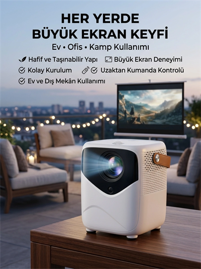 Projeksiyon Cihazı Film Dizi Oyun Wifi Destekli