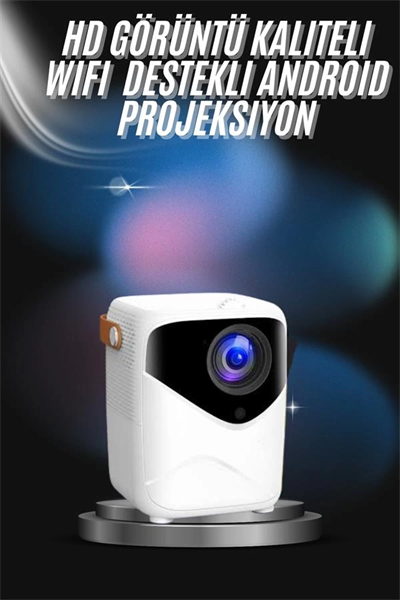 Projeksiyon Ev Sineması Bluetooth 4k HD Kaliteli Görüntü Kumandalı