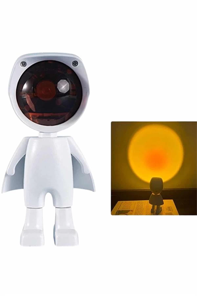 Projeksiyon Güneş Lambası Astronot Gün Batımı Projektör LED Işıklı
