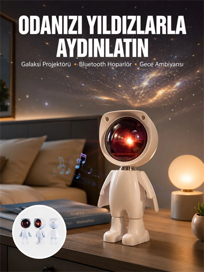 Projeksiyon Güneş Lambası Astronot Gün Batımı Projektör LED Işıklı Yeni Nesil