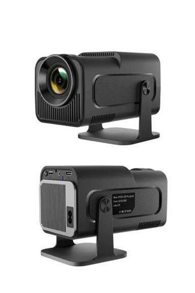 Projektör Siyah Android Taşınabilir Sinema Projeksiyon Wifi Destekli En Güncel Sürüm Akıllı