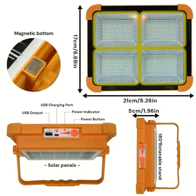 Prokama Ledli Solar Projektör 100w Bk-100w Bx40