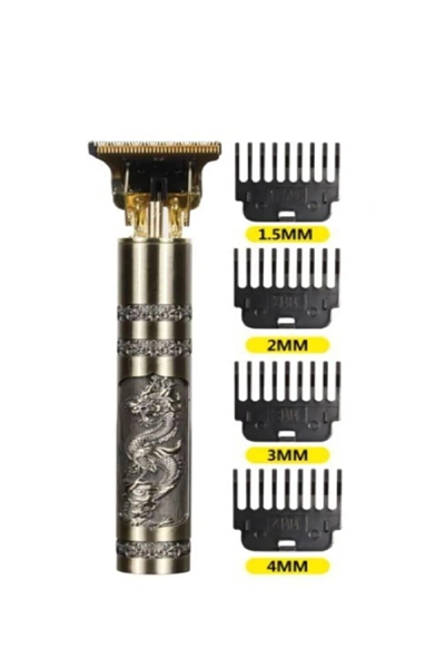 Ps-033 Çelik Kasa Profesyonel T-bıçak Saç Sakal Ense Ve Çizim Tıraş Makinesi