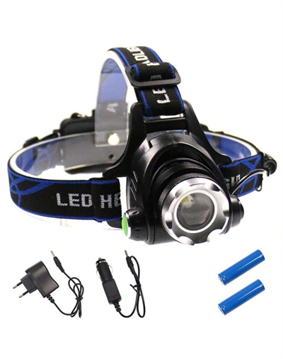 Ps-xQ-19 T6 Orjinal 800 Lümen Profesyonel T6 Şarjlı Zoomlu Kafa Lambası