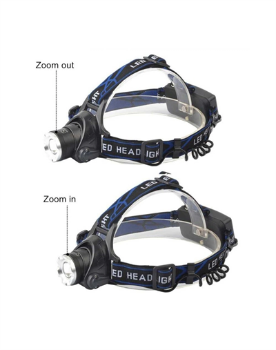 Ps-xQ-19 T6 Orjinal 800 Lümen Profesyonel T6 Şarjlı Zoomlu Kafa Lambası