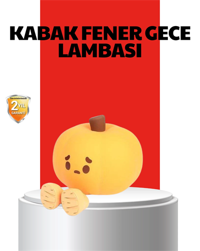 Pumpkin LED Night Light Dokunmatik Şarjlı Silikon Gece Lambası