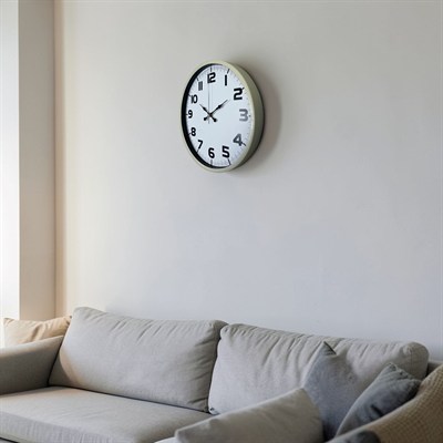 Pure Krem 36 Cm Klasik Duvar Saati