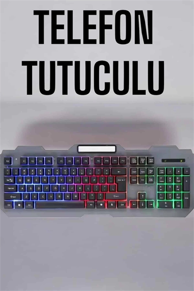 Q Klavye RGB Işıklı Klavye Ve Mouse Seti Kablolu Mouse Hediyeliş