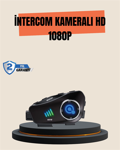Q28 Motosiklet Kask Bluetooth Kulaklık  Full HD 1080P Kamera