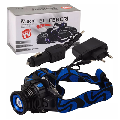 Q5 Şarjlı Mercekli Kafa Feneri Wt-121