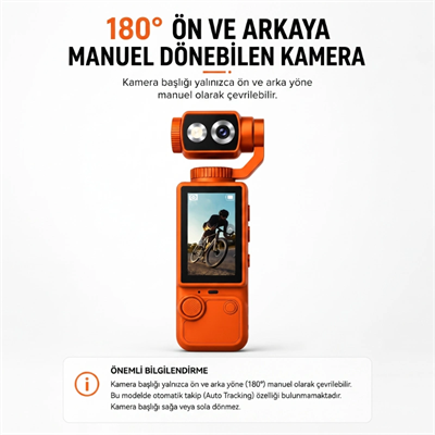 Q8 Vlog Çekim Kamerası - Manuel Açı Ayarlama - Kompakt - Taşınabilir - 4K Kalite
