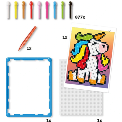 Quercetti Pixel Sanatı Unicorn 877 Parça
