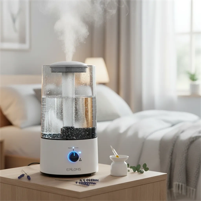 RBH-04 Ultrasonik Hava Nemlendirici 4 Litre Buhar Makinesi Aroma Difüzörü - Otomatik Kapanma