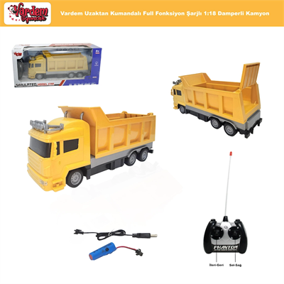 RG-618-6A-7A UK FF ŞARJLI 1 16 KAMYON DAMPERLİ