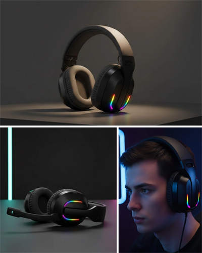 RGB Aydınlatmalı Kablosuz Oyuncu Kulaklığı Konsol ve PC Uyumlu