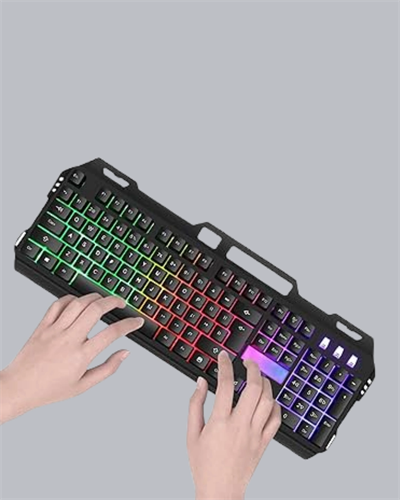 RGB Aydınlatmalı Klavye Mouse Seti – USB Bağlantılı, Türkçe Q, Ayarlanabilir DPI, Ergonomik Yapı