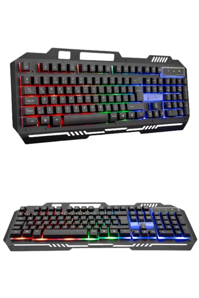 RGB Işıklı Gaming Oyuncu Klavye Q Klavye Mouse Hediyeli