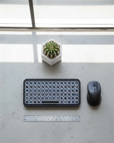 RGB Işıklı Kablosuz Mini Klavye 10 mm İnce Gövde