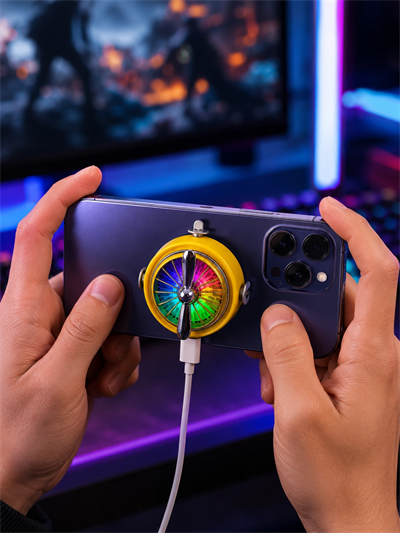 RGB Işıklı Manyetik Telefon Oyun Soğutucu Fan