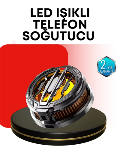RGB Işıklı Sessiz Fanlı Telefon Soğutucu