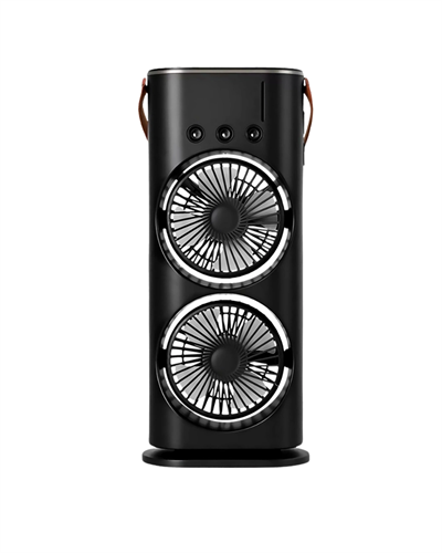 RGB Işıklı Spreyli Masa Fanı Çift Motorlu Güçlü Üflemeli Taşınabilir Fan