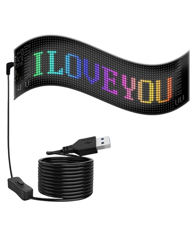 RGB Kayan Yazı LED Panel Telefon Kontrollü Animasyonlu Akıllı Ekran