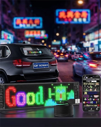 RGB Kayan Yazı LED Panel Telefon Kontrollü Animasyonlu Akıllı Ekran