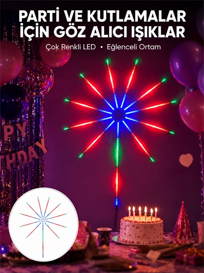 RGB LED Duvar Dekoru Sökülebilir Kollu Işık Sistemi Yeni Nesil