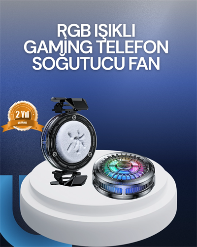 RGB LED Telefon Soğutucu Fan Yüksek Hızlı Soğutma Oyuncu Cooler