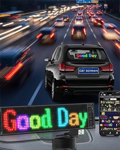 RGB LED Yazı Paneli Telefon Kontrollü Kayan Yazı Animasyonlu Ekran