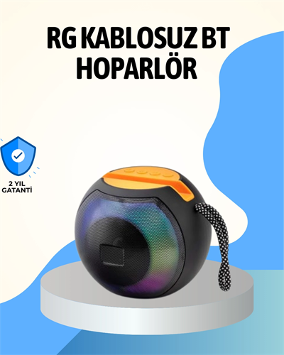 RGB Led Işıklı Güçlü Baslı Kablosuz Hoparlör