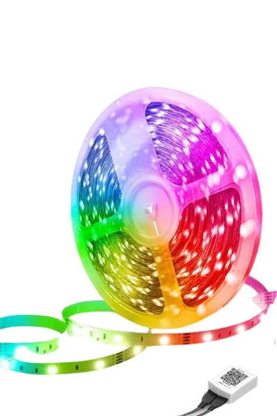 RGB Neon Şerit Led Lamba 10 Metre İç Mekan Tasarımına Uygun