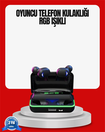 RGB Oyuncu Bluetooth Kulaklık Düşük Gecikmeli Kablosuz 5.1