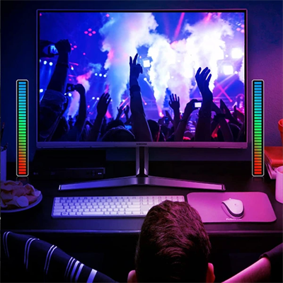 RGB Sese Duyarlı Taşınabilir Ekolayzer LED Çubuk