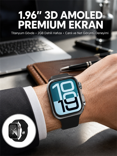 RS12 PRO+ 2025 Serisi Özel Üretim Full Ekranlı Akıllı Saat – Nabız ve Uyku Takibi, Bluetooth Arama, Garantili, Güçlü Batarya