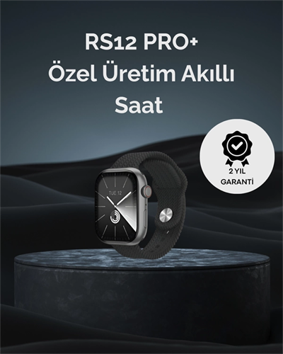 RS12 PRO+ 2025 Serisi Uzun Şarj Süreli Garantili Full Ekranlı Özel Üretim Akıllı Saat – 2GB Hafıza, AMOLED, GPS, Sesli Arama