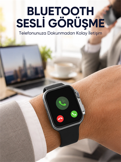 RS12 PRO+ Titanyum Kasa Akıllı Saat – Uyku ve Nabız Takibi, Suya Dayanıklı, Bluetooth Arama Yeni Nesil