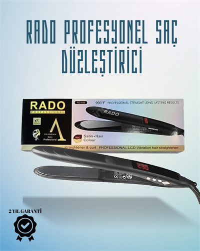 Rado RD-446 Seyahat Dostu Saç Düzleştirici – Güvenlik Kilidi ve Taşınabilir Tasarım