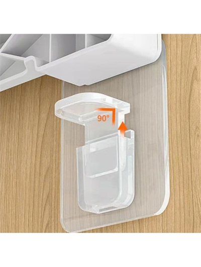 Raf Köşe Tutucu Yapışkanlı Dolap İçi Köşe Destek Aparatı 4 Adet Çok Amaçlı Klips