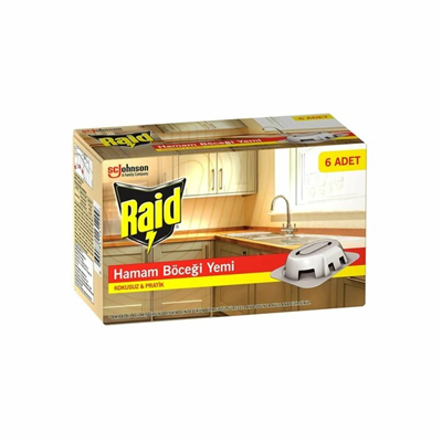 Raid 6 Parça  Hamam Böcek Yemi Bx40